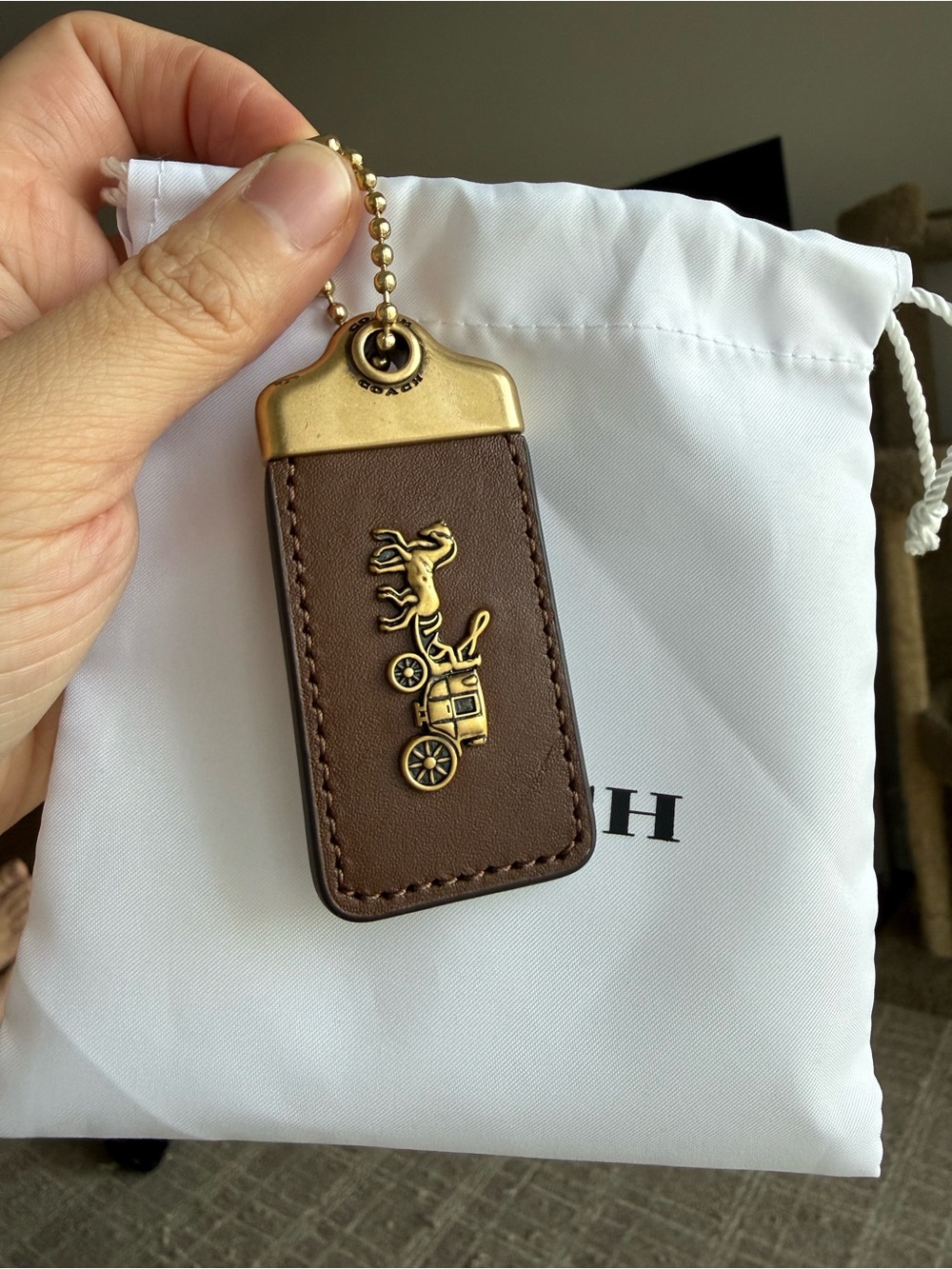 Coach 1941 Hang Tag Brown/Brass